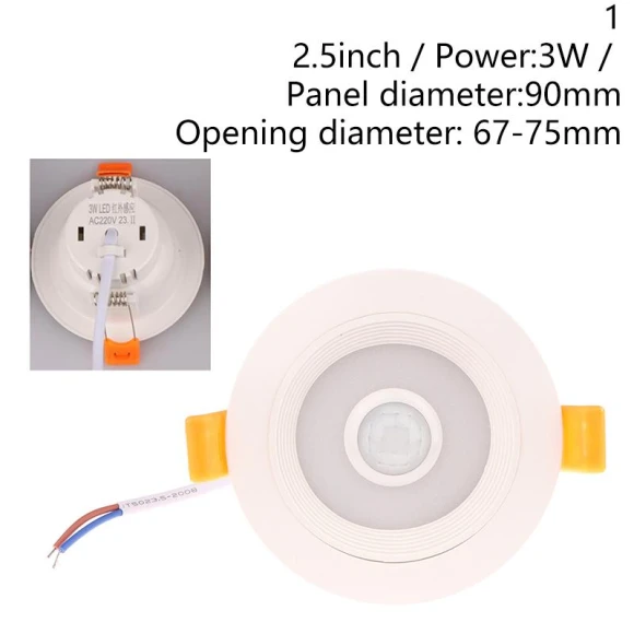 Recessed Stair Lighting Downlight with Motion Sensor — Step Lights, cosy life