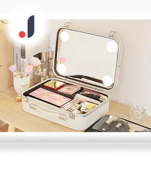 Smart LED Cosmetic Case with Mirror — Cosmetic Cases, Makeup Kits