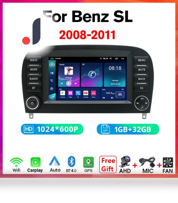 Car Radio with Carplay Android Auto — Stereo Receivers, NAVIGUIDE Car Life