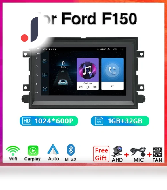 Car Radio with Wireless Carplay Android Auto — Stereo Receivers, NAVIGUIDE Car Life