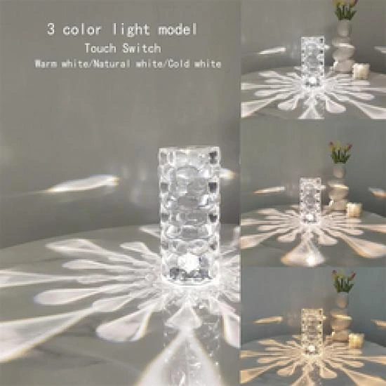 Portable Touch Color Changing Crystal Table Lamp — Lamps & Shades, Zhou Yajin