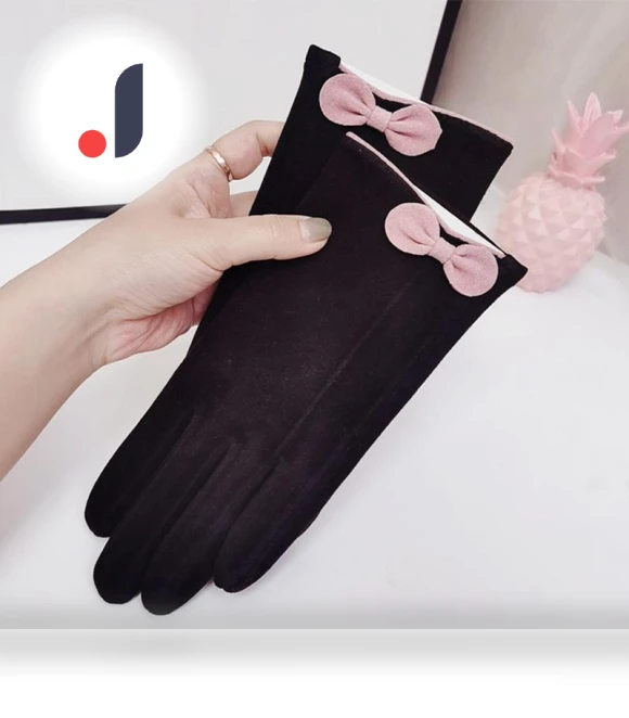 Women's warm cycling gloves with butterfly — Gloves, Exquisite Co., Ltd.