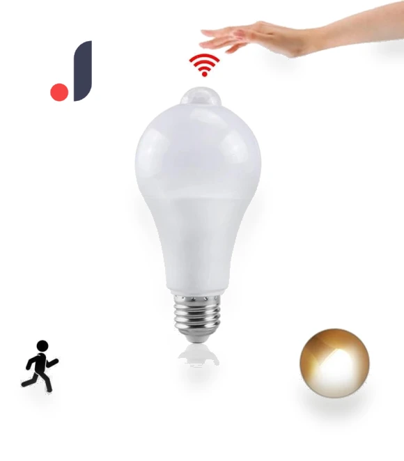Mini E27 LED Motion Sensor Light Bulb — LED, Build My Home