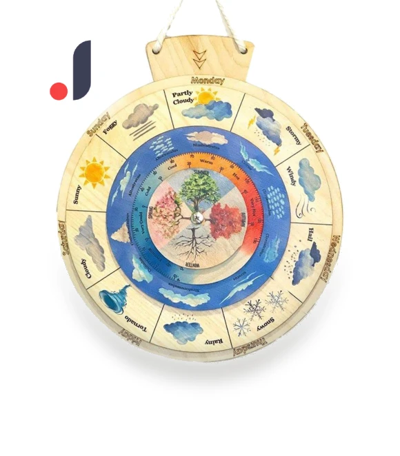 Touch Board Weather Calendar Pendant — Educational Timepieces, Factory Discount Outlet