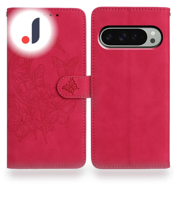 Butterfly Flower Imprinted PU Leather Wallet Stand Phone Cover — Phone Accessories, Smartwatch 2025