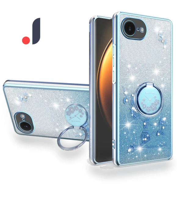 Case Ring Kickstand TPU Flowers Phone Cover — Phone Accessories, KADEM