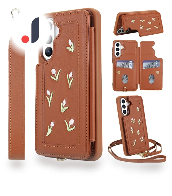 Case with Embroidered Tulips — Phone Accessories, Smartwatch 2025