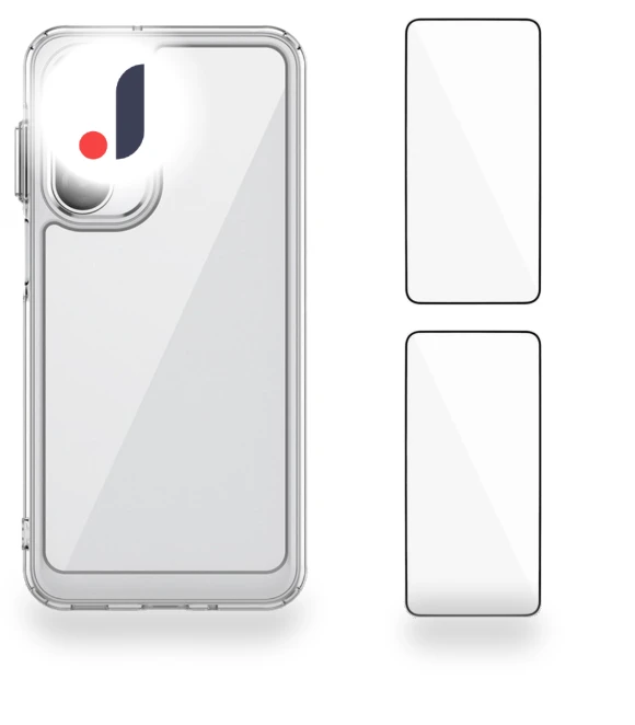 Clear Phone Case with Tempered Glass — Phone Accessories, WANLONFENG