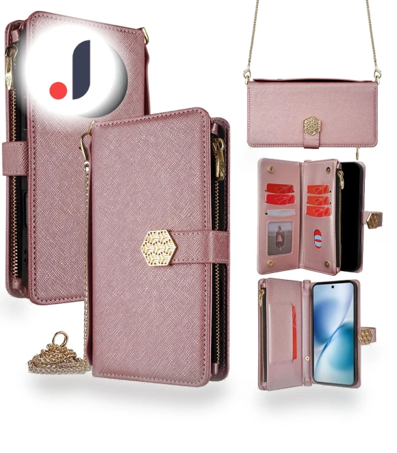 Cross Texture PU Leather+TPU Wallet Phone Cover with Strap — Basic Cases, Smartwatch 2025