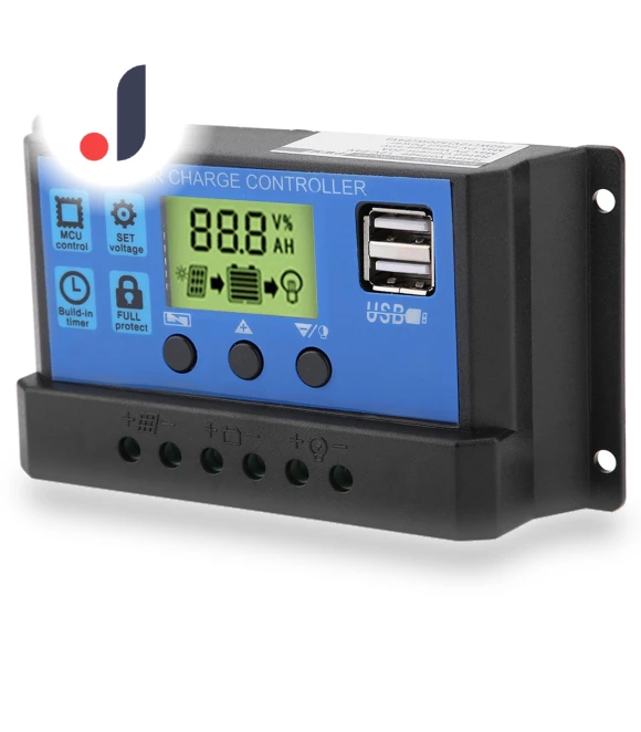 Dual USB Solar Panel Charge Controller — Power Management, Fishine