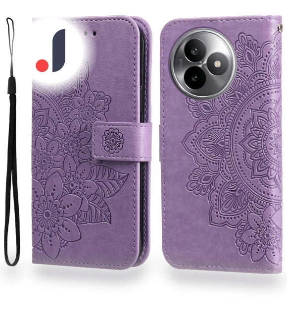 Flower Pattern Phone Case with Wallet Stand — Phone Accessories, Smartwatch 2025