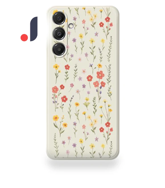 Flowers and Grass Pattern Printing Straight Edge TPU Phone Back Cover — Back Covers, Smartwatch 2025