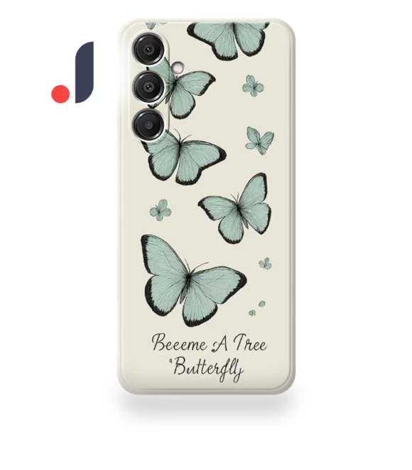 Green Butterfly Pattern Printing Straight Edge TPU Phone Back Cover — Back Covers, Smartwatch 2025