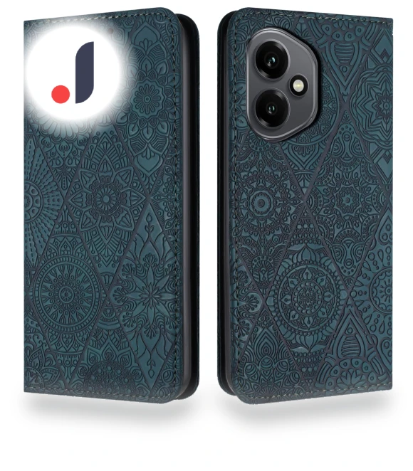 Imprinted Flower Wallet Stand Leather Phone Cover — Smartwatch Protectors, Smartwatch 2025