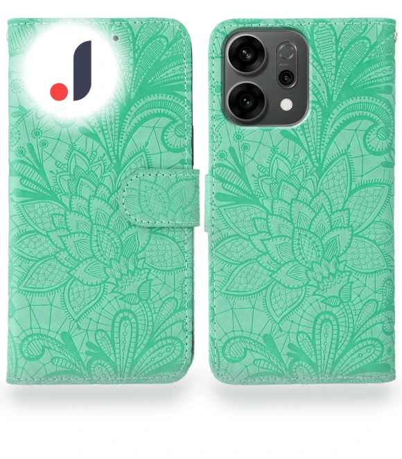 Lace Flowers PU Leather Flip Wallet Phone Cover — Sleeves, Smartwatch 2025