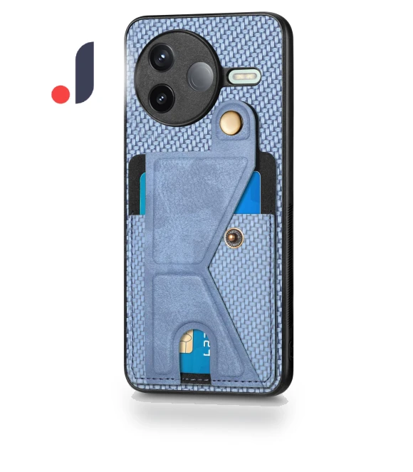 Leather Back Cover with K-shaped Stand — Phone Accessories, Smartwatch 2025