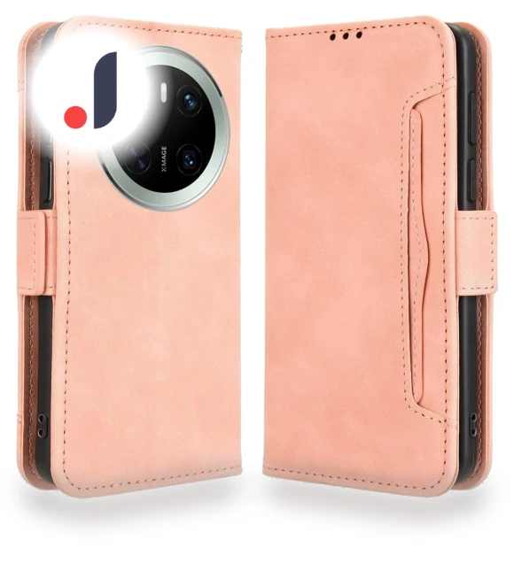 Leather Case Phone Wallet Cover with Multiple Card Slots — Basic Cases, Smartwatch 2025
