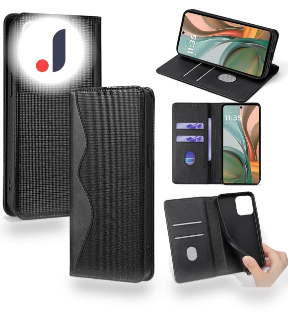 Leather Case Wallet Stand Phone Cover with RFID Blocking — Flip Cases, Smartwatch 2025