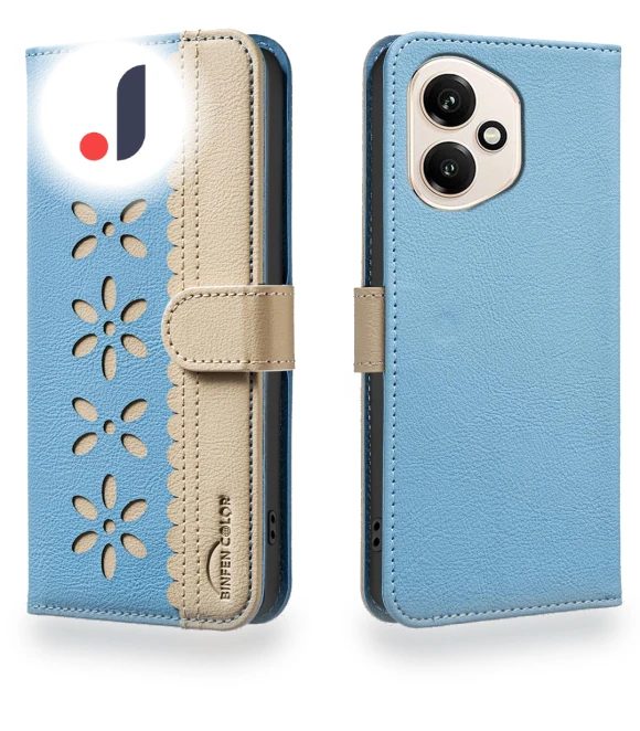Leather Phone Case with Floral Pattern — Flip Cases, Smartwatch 2025