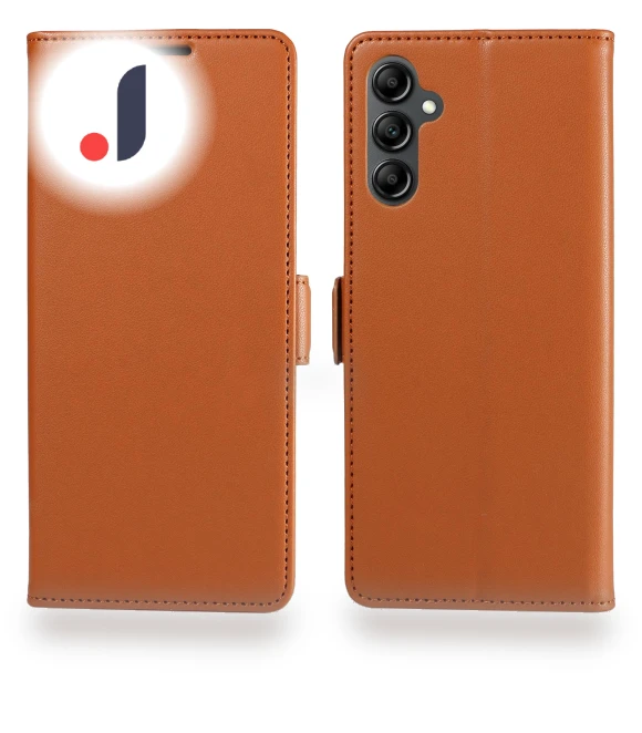Leather Phone Wallet Cover with Side Magnetic Clasp — Flip Cases, Smartwatch 2025
