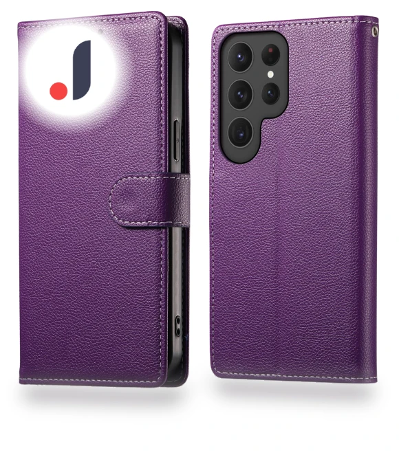 Litchi Texture Leather Wallet Stand Phone Cover — Phone Accessories, Smartwatch 2025
