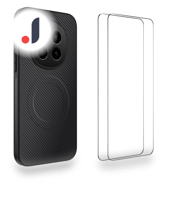Magnetic Case with Carbon Fiber Texture — Basic Cases, WANLONFENG