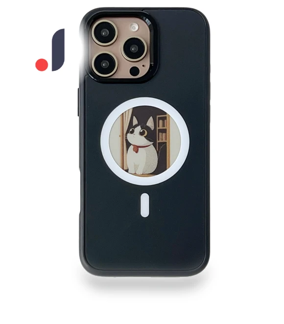 Magnetic Case with NFC DIY Customizable Round Screen Smart E-Ink Phone Cover — Protective Covers, Choices Samsung Cases
