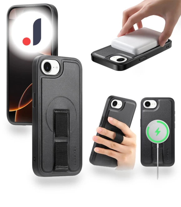 Magnetic Case with PU Leather Strap — Phone Accessories, CASENEO