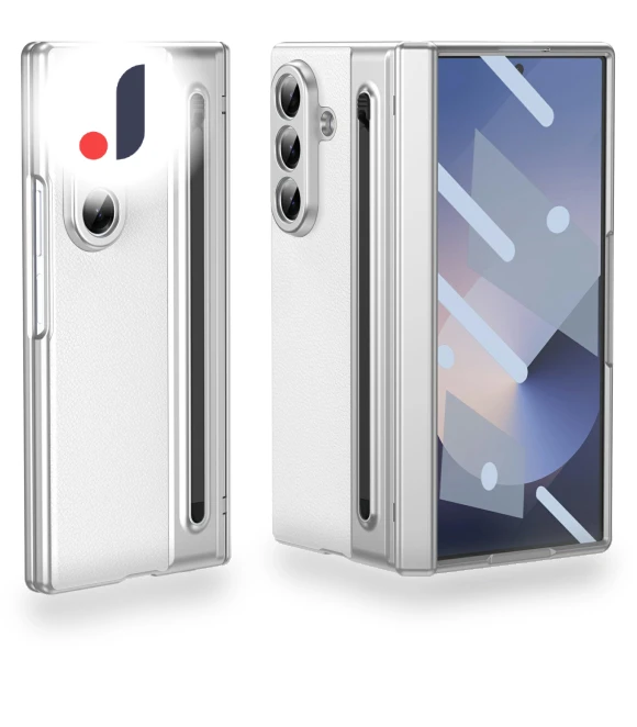 Matte Galvanized Leather+PC Phone Case with Screen Protector/Stylus — Phone Accessories, Smartwatch 2025