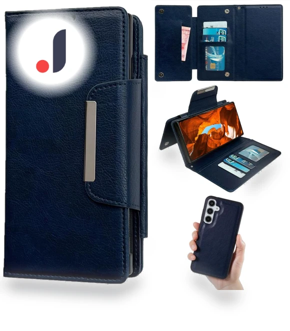 Removable PU Leather Cover 2 in 1 Magnetic Wallet Phone Case — Phone Accessories, Smartwatch 2025