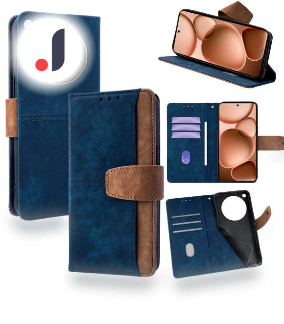 RFID Blocking Color Splicing PU Leather Wallet Phone Cover — Smartwatch Protectors, Smartwatch 2025