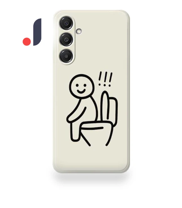 Stickman Toilet Pattern Printing Straight Edge TPU Phone Back Cover — Back Covers, Smartwatch 2025