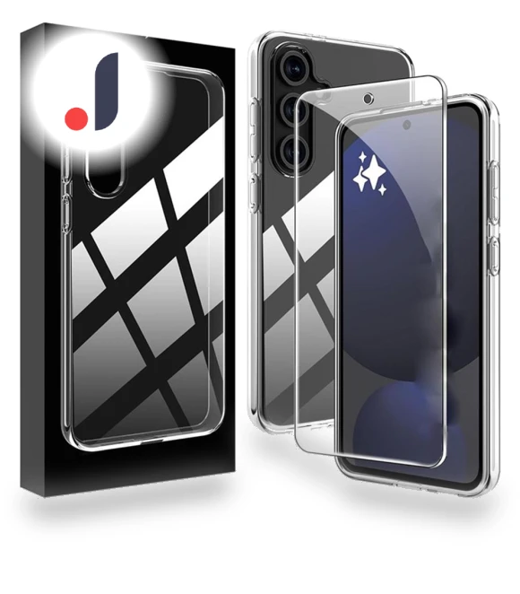 Transparent TPU Phone Case with 2.5D Edge Curved Tempered Glass — Screen Protectors, Smartwatch 2025