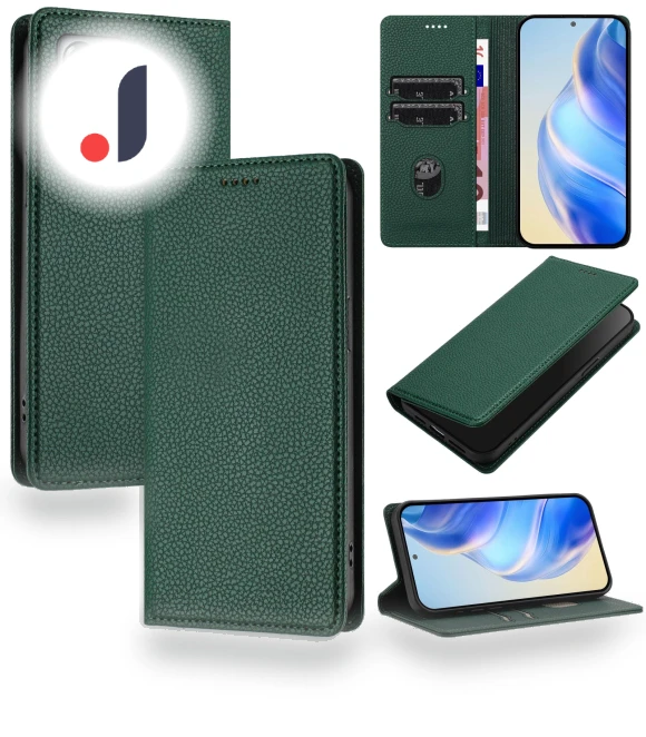 Wallet Case RFID Blocking Litchi Texture Leather Mobile Cover — Passport Wallets, Smartwatch 2025