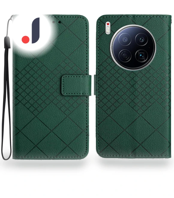 Wallet Imprint PU Leather Flip Folio Phone Cover — Flip Cases, Smartwatch 2025