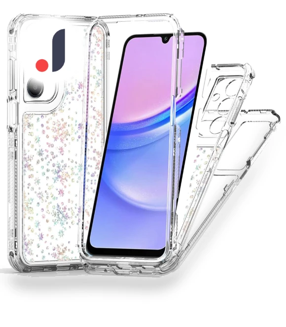 Acrylic TPU Clear Phone Cover with Laser-printed Film Snowflakes — Screen Protectors, Smartwatch 2025