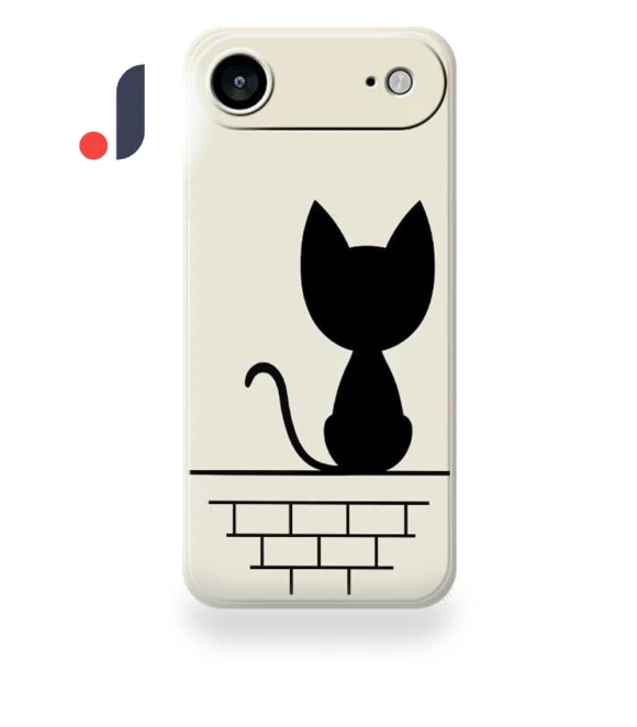 Air Case Black Cat on the Wall Pattern Printing Straight Edge TPU Phone Back Cover — Back Covers, Smartwatch 2025
