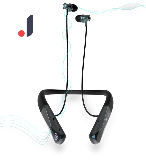 Bluetooth Neckband Headphones — Over-Ear Headphones, HAYAO