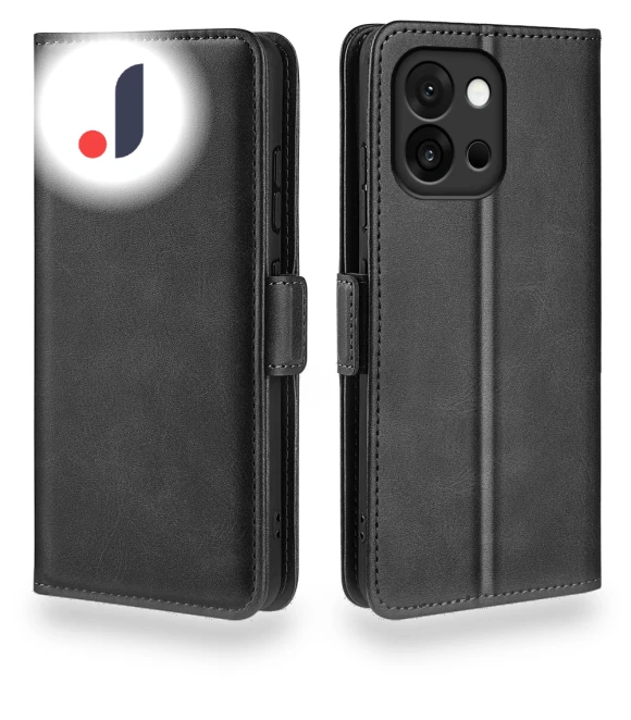 Calf Texture Leather Wallet Phone Cover — Basic Cases, Smartwatch 2025