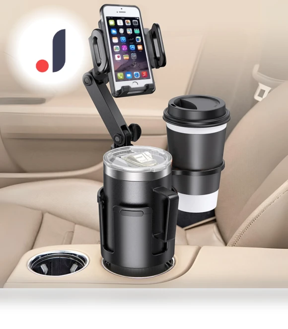 Car Smartphone and Drink Double Cup Holder — Car Cup Holders, nicoJAPAN