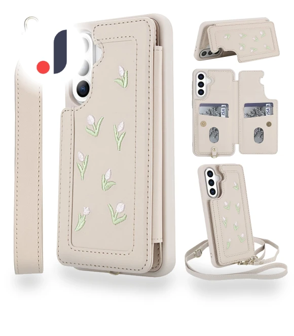 Case with Embroidered Tulips — Phone Accessories, Smartwatch 2025