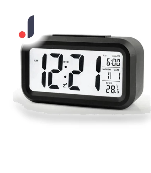 Digital Alarm Table Clock with Calendar — Alarms & Clocks, Home Furnishing Department Mall