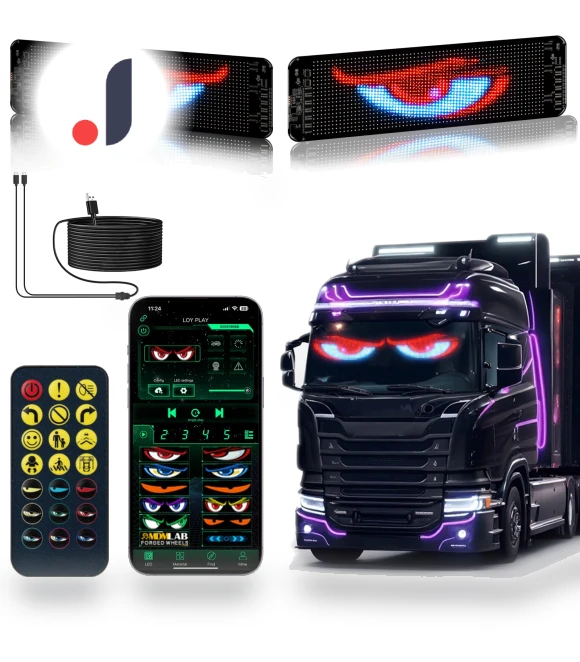 DIY Text Pattern Dynamic LED Smart Colorful Eye Lamp — Light Kit, SAMURAI STYLE