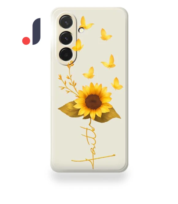 Golden Butterfly Sunflower Pattern Printing Straight Edge TPU Phone Back Cover — Bumpers, Smartwatch 2025