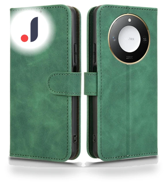 Leather Case Skin-Feel Anti-Drop Wallet Flip Phone Cover — Flip Cases, Smartwatch 2025