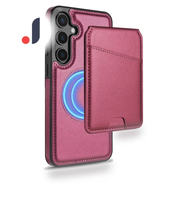 Leather Phone Back Cover with Detachable Card Holder and Kickstand — Flip Cases, Smartwatch 2025