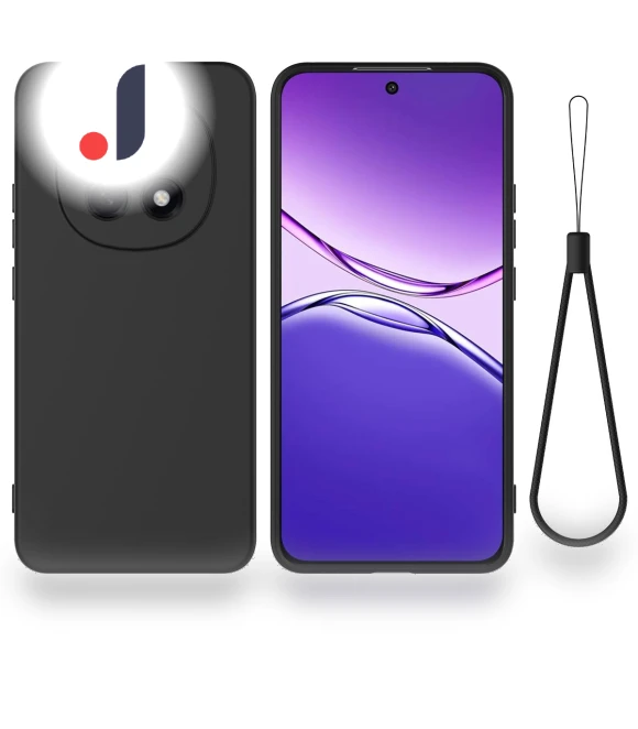 Liquid Silicone Case Phone Back Cover with Hand Strap — Screen Protectors, Smartwatch 2025
