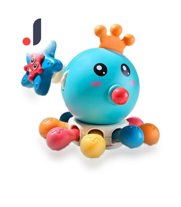Octopus Sensory Stretchy Rope Toy — Infant & Early Childhood Playthings, Fulaida