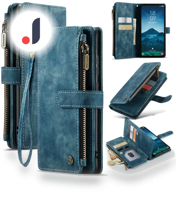 Phone Cases with Strap Zipper Multiple Card Holder PU Leather Cover — Smartwatch Protectors, Smartwatch 2025