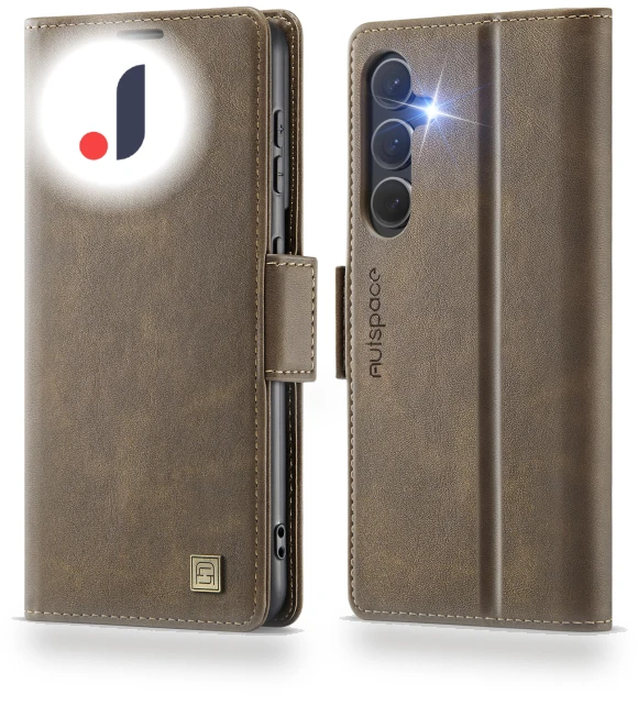 RFID Blocking Retro Leather Cell Phone Wallet Cover — Smartwatch Protectors, Smartwatch 2025